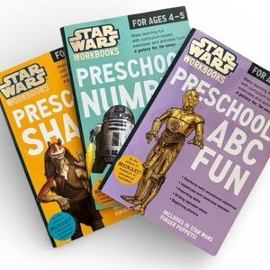 Star Wars Preschool Workbook Set – ABC, Numbers & Shapes (Ages 4–5)